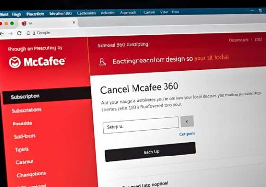 How to cancel McAfee 360 subscription A Step-by-Step Guide
